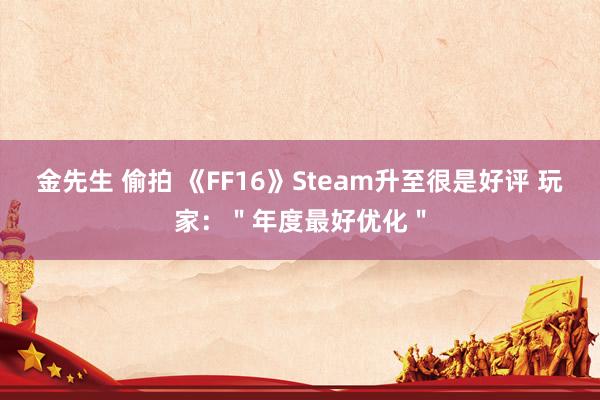 金先生 偷拍 《FF16》Steam升至很是好评 玩家：＂年度最好优化＂
