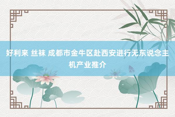 好利来 丝袜 成都市金牛区赴西安进行无东说念主机产业推介