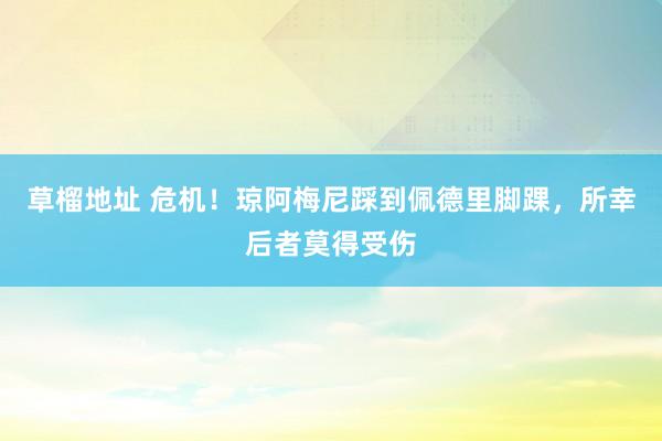 草榴地址 危机！琼阿梅尼踩到佩德里脚踝，所幸后者莫得受伤