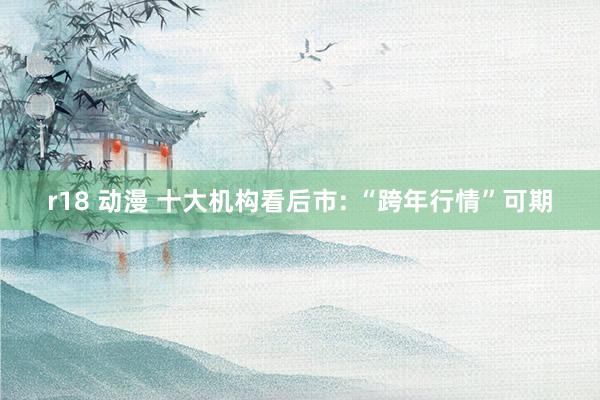 r18 动漫 十大机构看后市: “跨年行情”可期