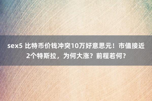 sex5 比特币价钱冲突10万好意思元！市值接近2个特斯拉，为何大涨？前程若何？